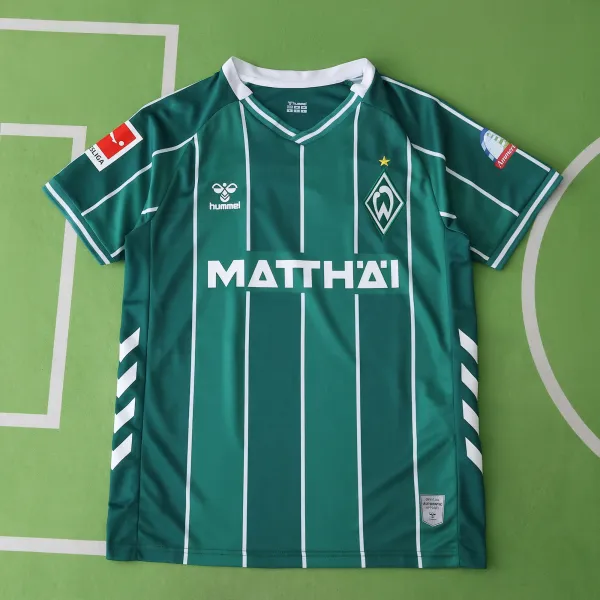 Hummel Werder Bremen 2023-24 Home Jersey Green / White - 1