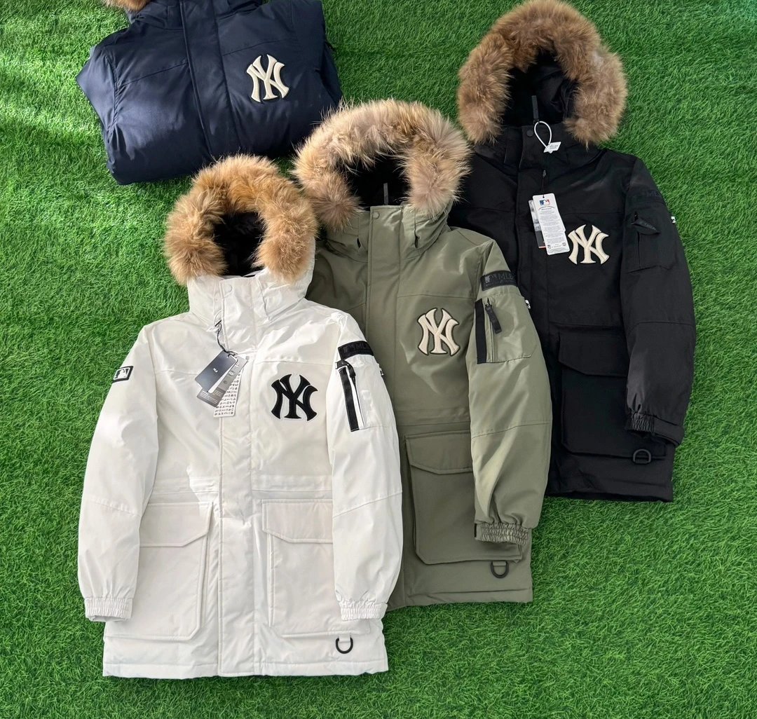New York Yankees Fur Hood Parka Coat