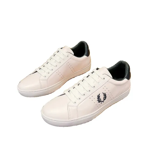 Fred Perry Tennis Sneakers White with Navy Accents Sneakers - 7
