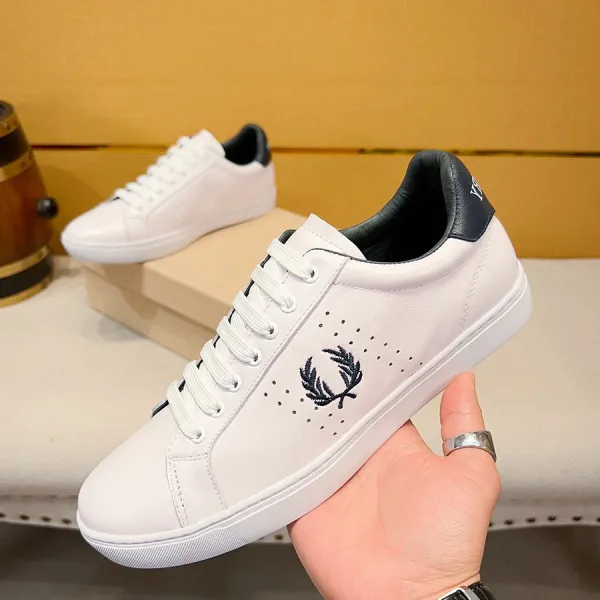 Fred Perry Tennis Sneakers White with Navy Accents Sneakers - 5