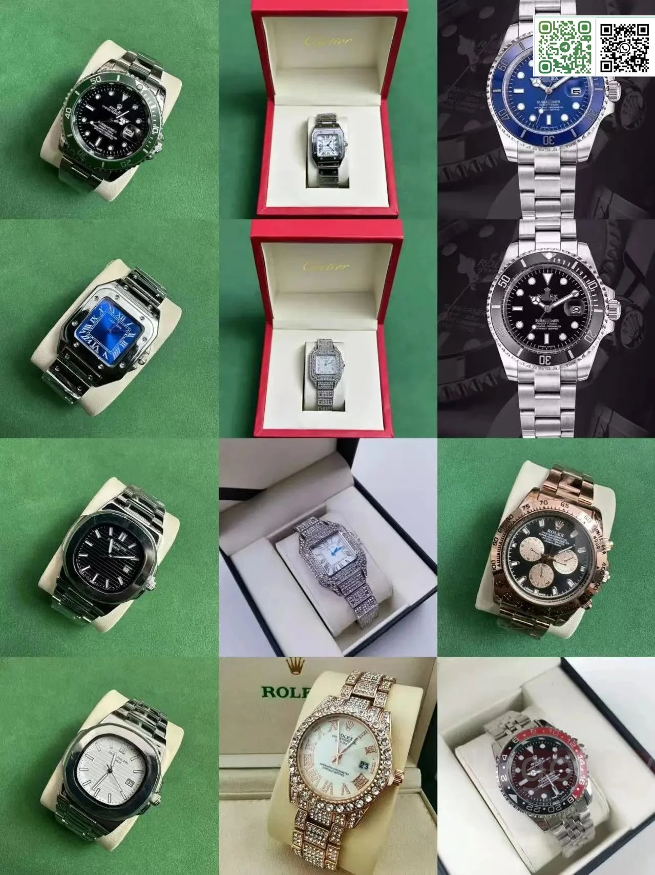 Diverse Collection of Luxury Watches