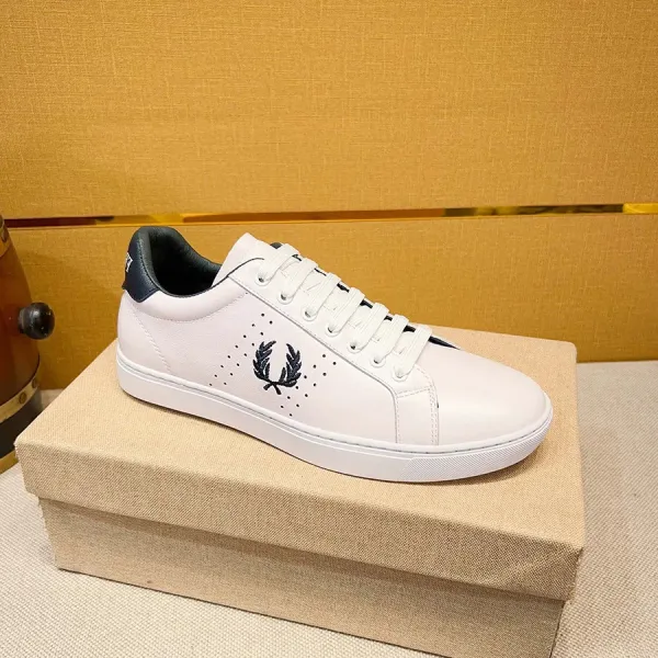 Fred Perry Tennis Sneakers White with Navy Accents Sneakers - 4