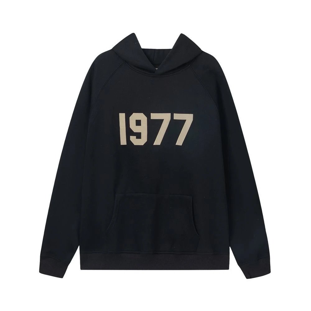 E-1977 black hoodie
