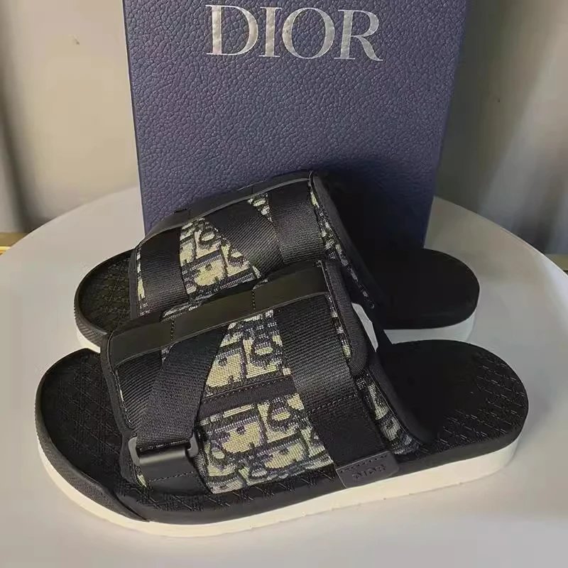 D Jacquard Webbing Slippers shoes-X