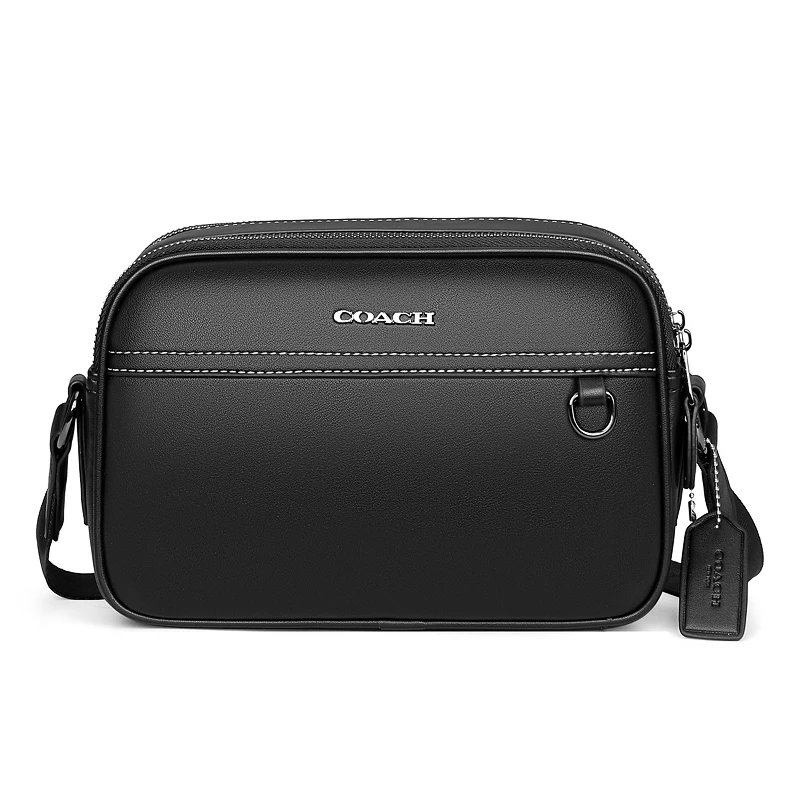 Black Coach Leather Crossbody Bag