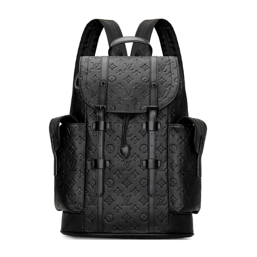 Louis Vuitton Christopher Backpack PM Black Monogram Shadow Leather