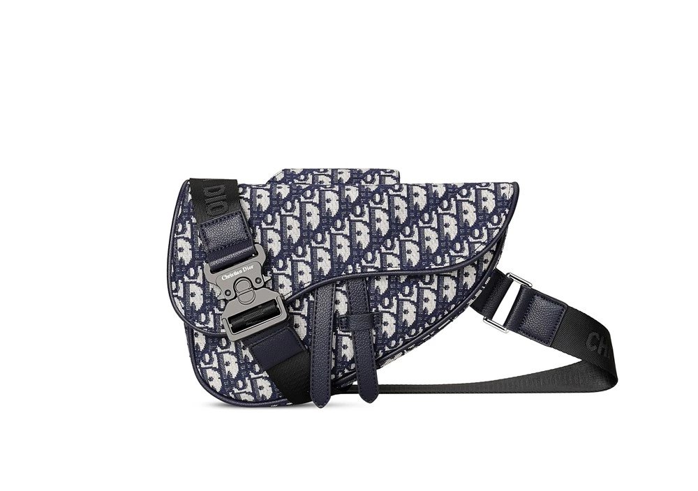 Dior Saddle Bag with Oblique Monogram Pattern - 132478