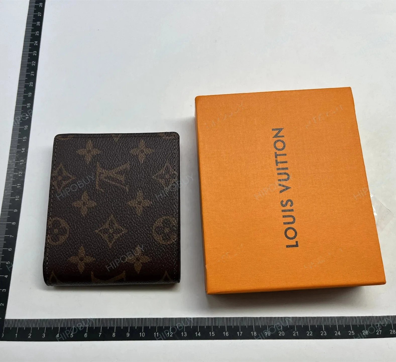 Popular Wallet with Box: 60223 # Brown Flower