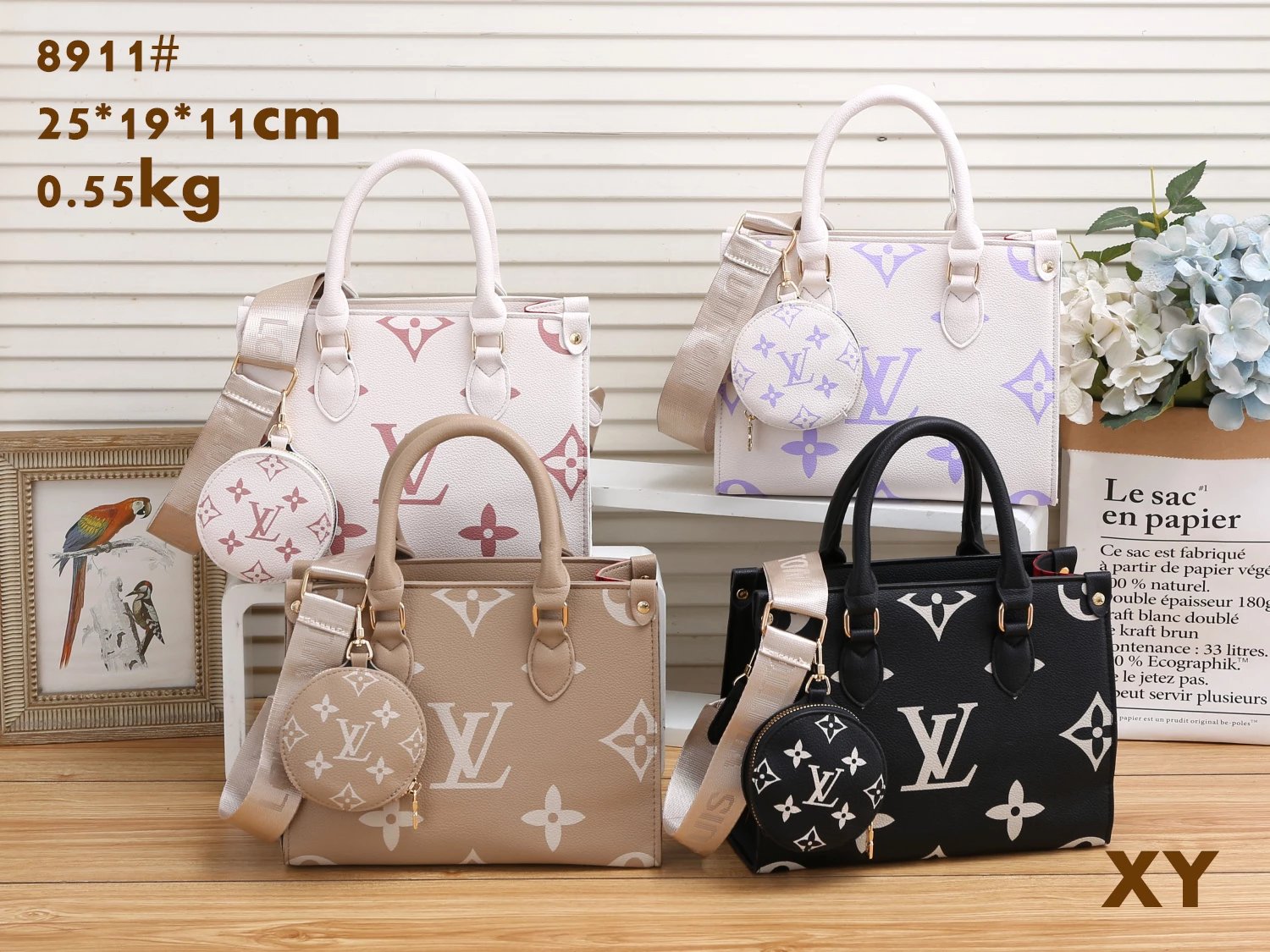 Louis Vuitton Monogram Tote Bag Set