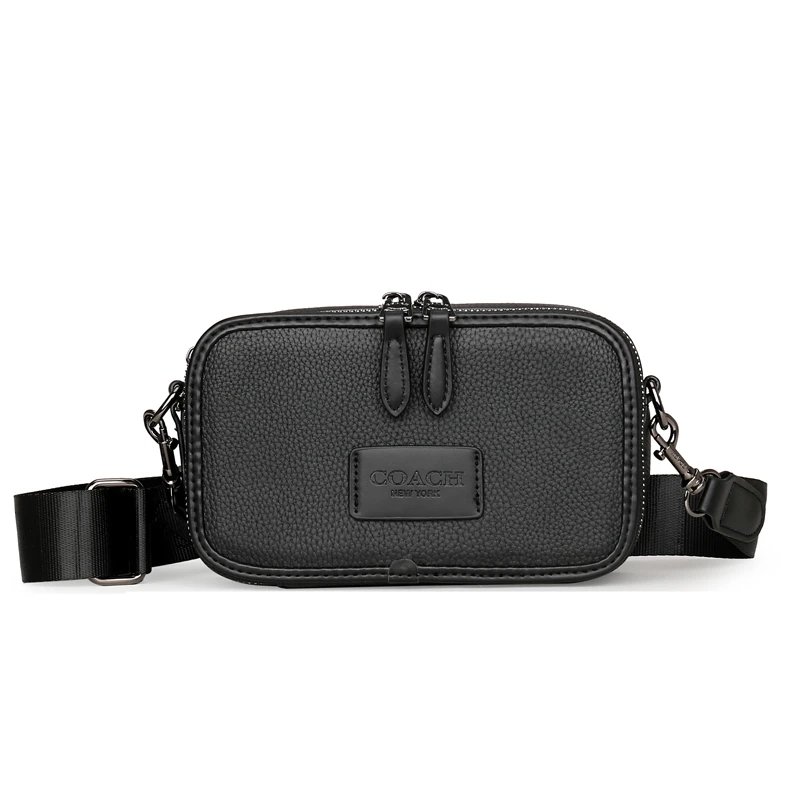 Black Coach Leather Crossbody Bag