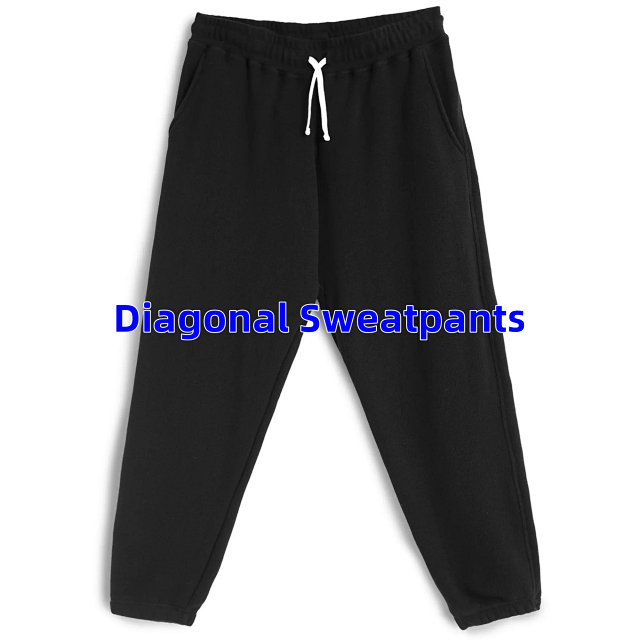CP003 Diagonal Raised Fleece Sweatpants Sweatpants