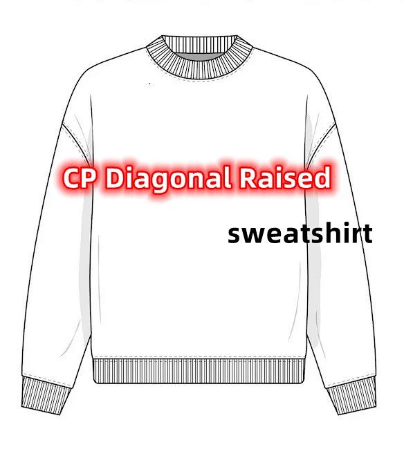 CP001 CP DIASED Fleece Sweatshirt CP Fleece Crew-Neck