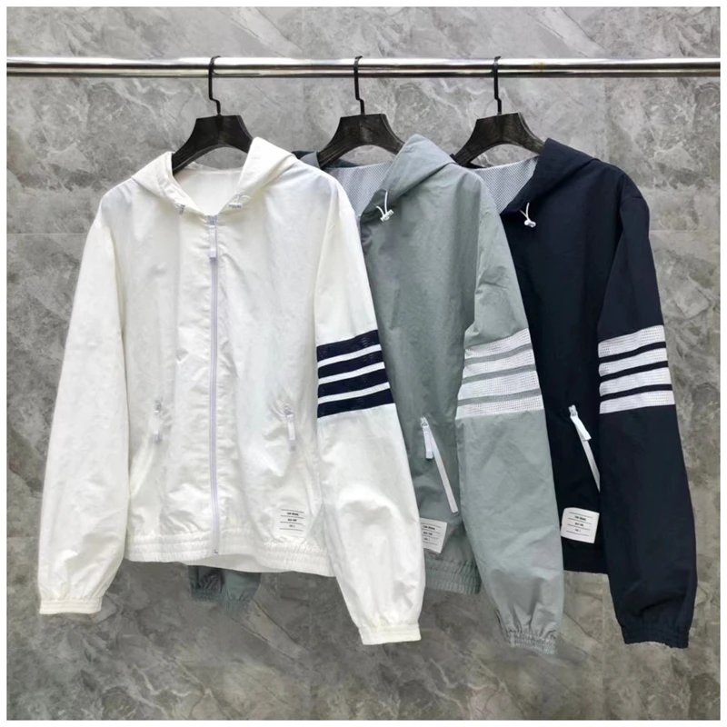 2024 New Fall/Winter Zipper Jacket Outerwear, Polyester Tech Fabric, Breathable, White Mesh Lining, Three Colors