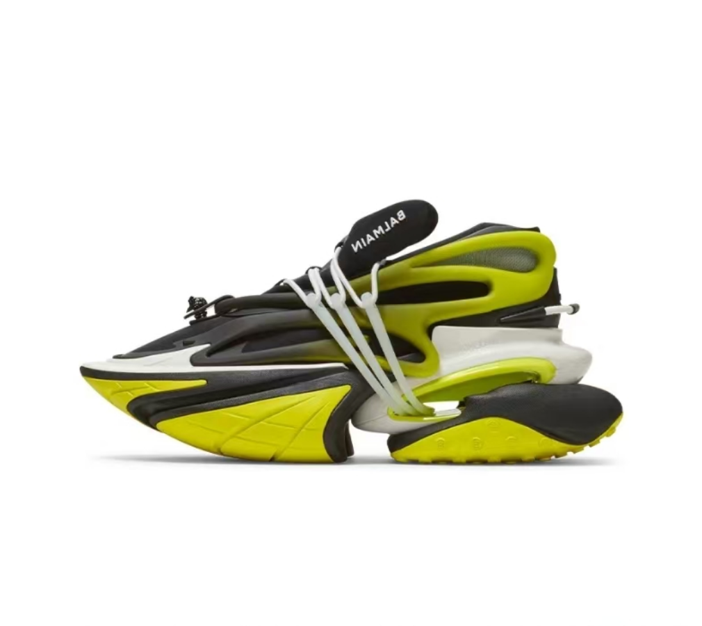 UNICORN系列BLM 纯色尖头镂空增高厚底运动老爹鞋 太空鞋宇宙飞船 尺码3546