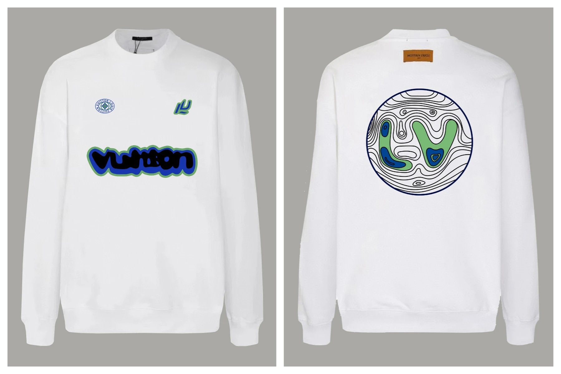 Louis Vuitton Knitwear Crewneck logo knit sweater — 14