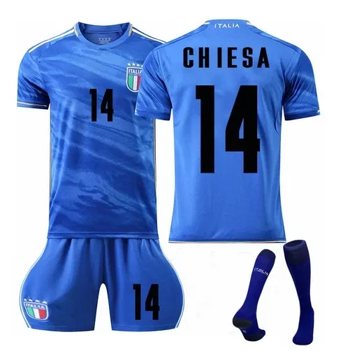 Italy National Team 2024 Home Kit Blue Jersey Set - 1