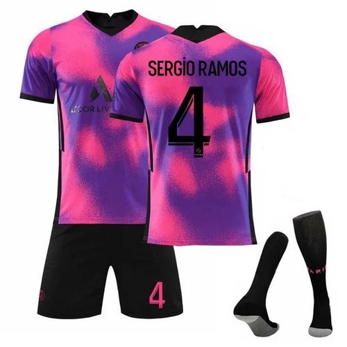 Sergio Ramos x Custom Jersey Set Pink Purple Gradient Activewear