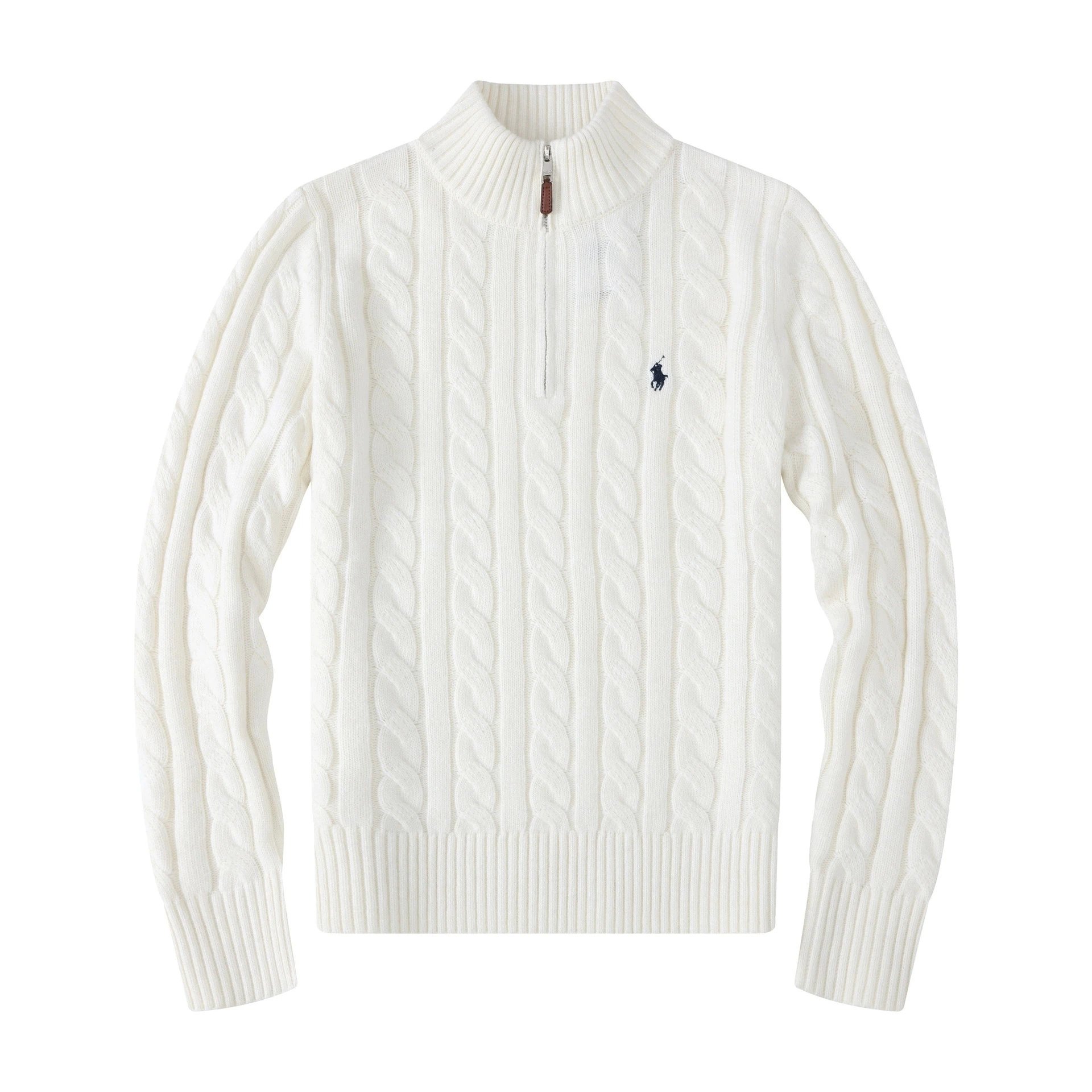 Half-Zip White