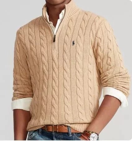 Half-Zip Brown