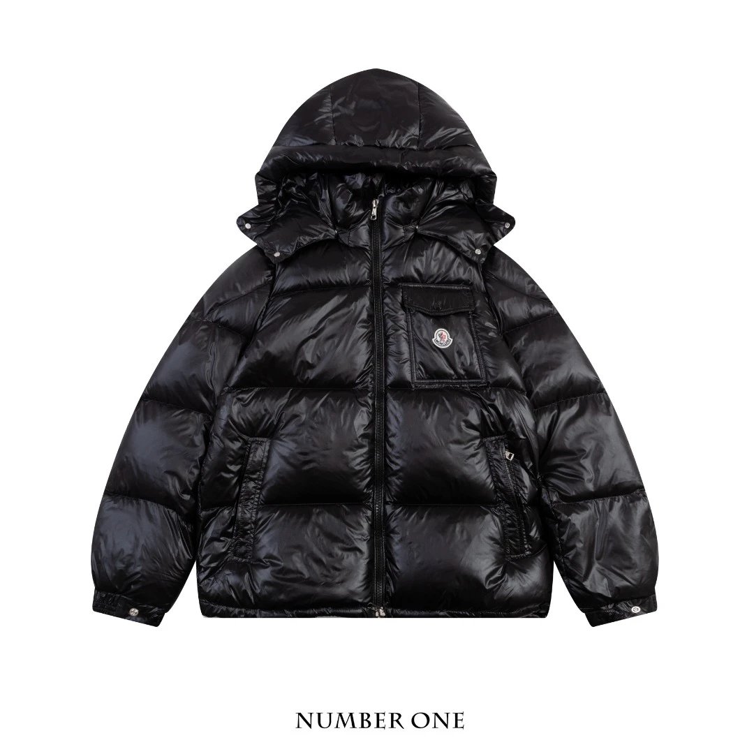 Moncler Moncler Genius White Down Jacket with Logo Hood - 46