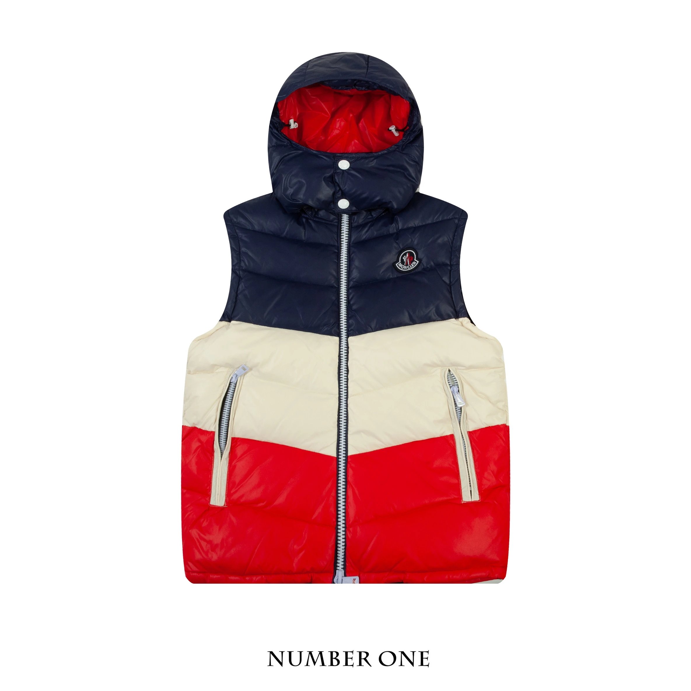 Moncler Moncler Genius White Down Jacket with Logo Hood - 14