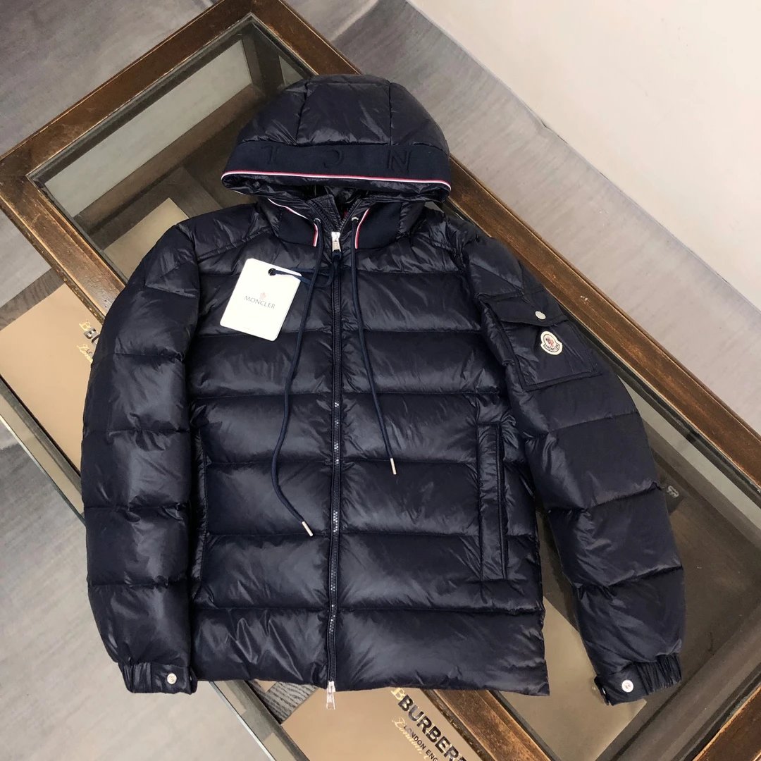 Moncler Moncler Genius White Down Jacket with Logo Hood - 39