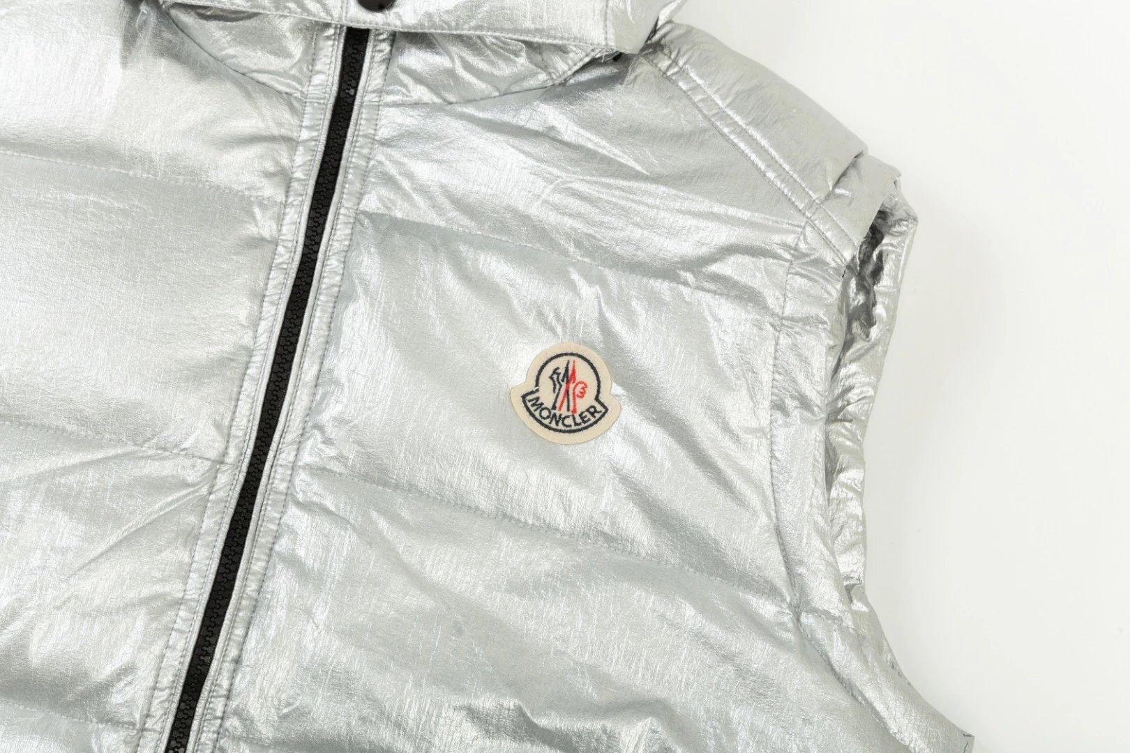 Moncler Moncler Genius White Down Jacket with Logo Hood - 8