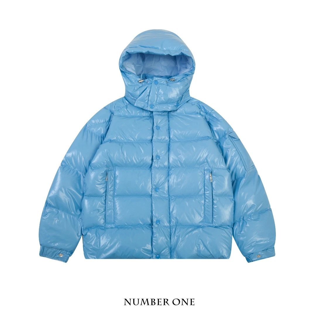 Moncler Moncler Genius White Down Jacket with Logo Hood - 47