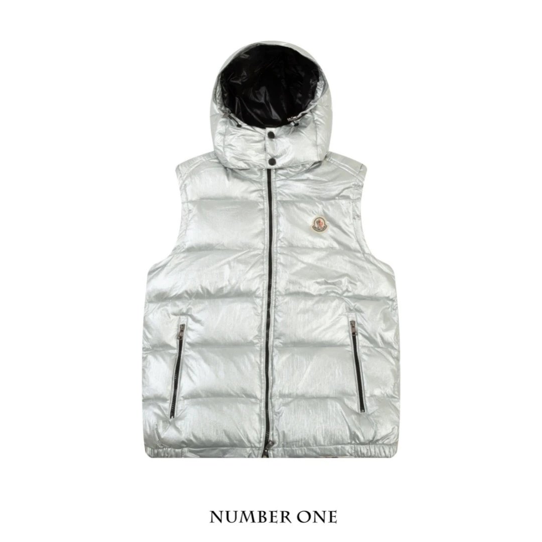 Moncler Moncler Genius White Down Jacket with Logo Hood - 4