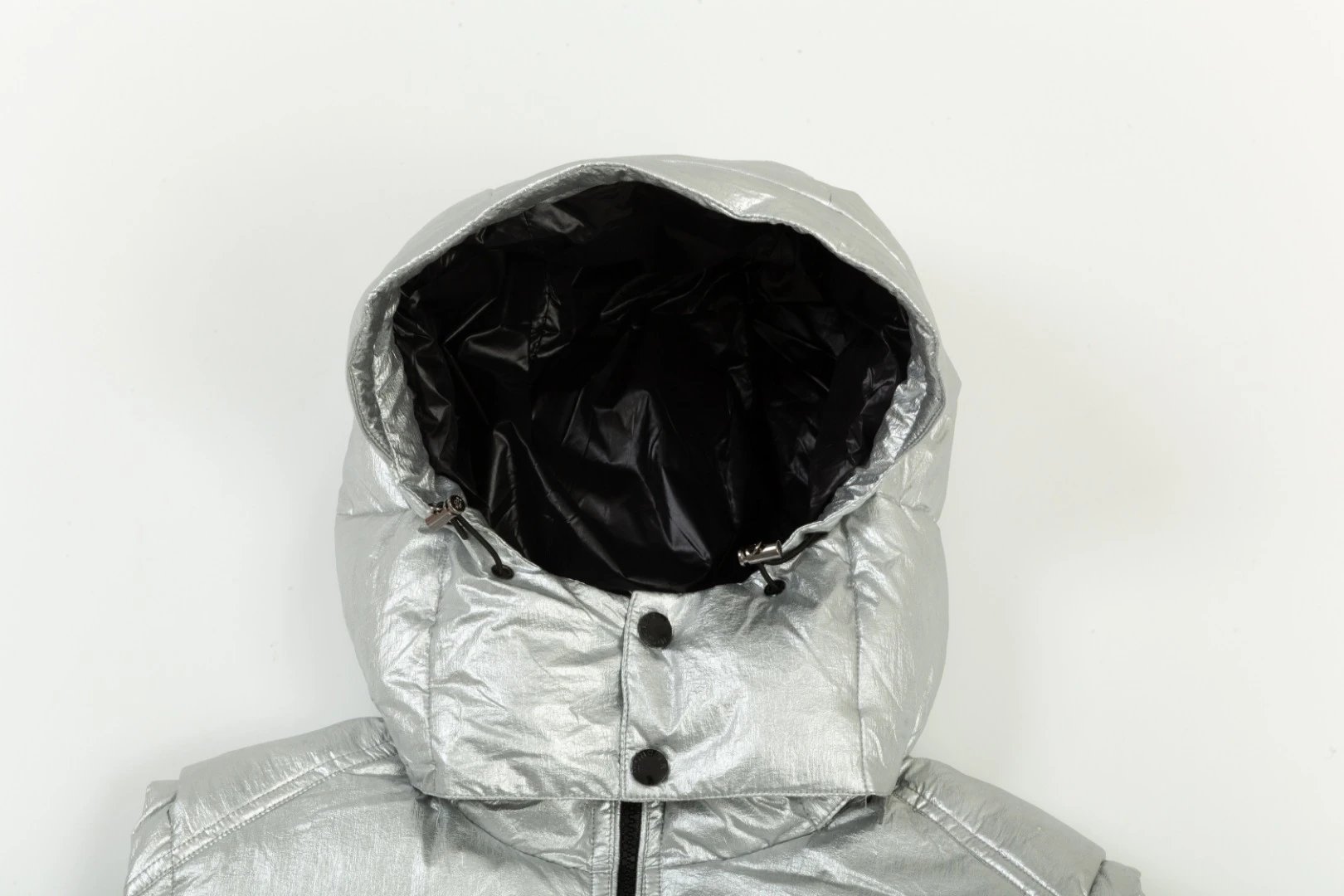 Moncler Moncler Genius White Down Jacket with Logo Hood - 7
