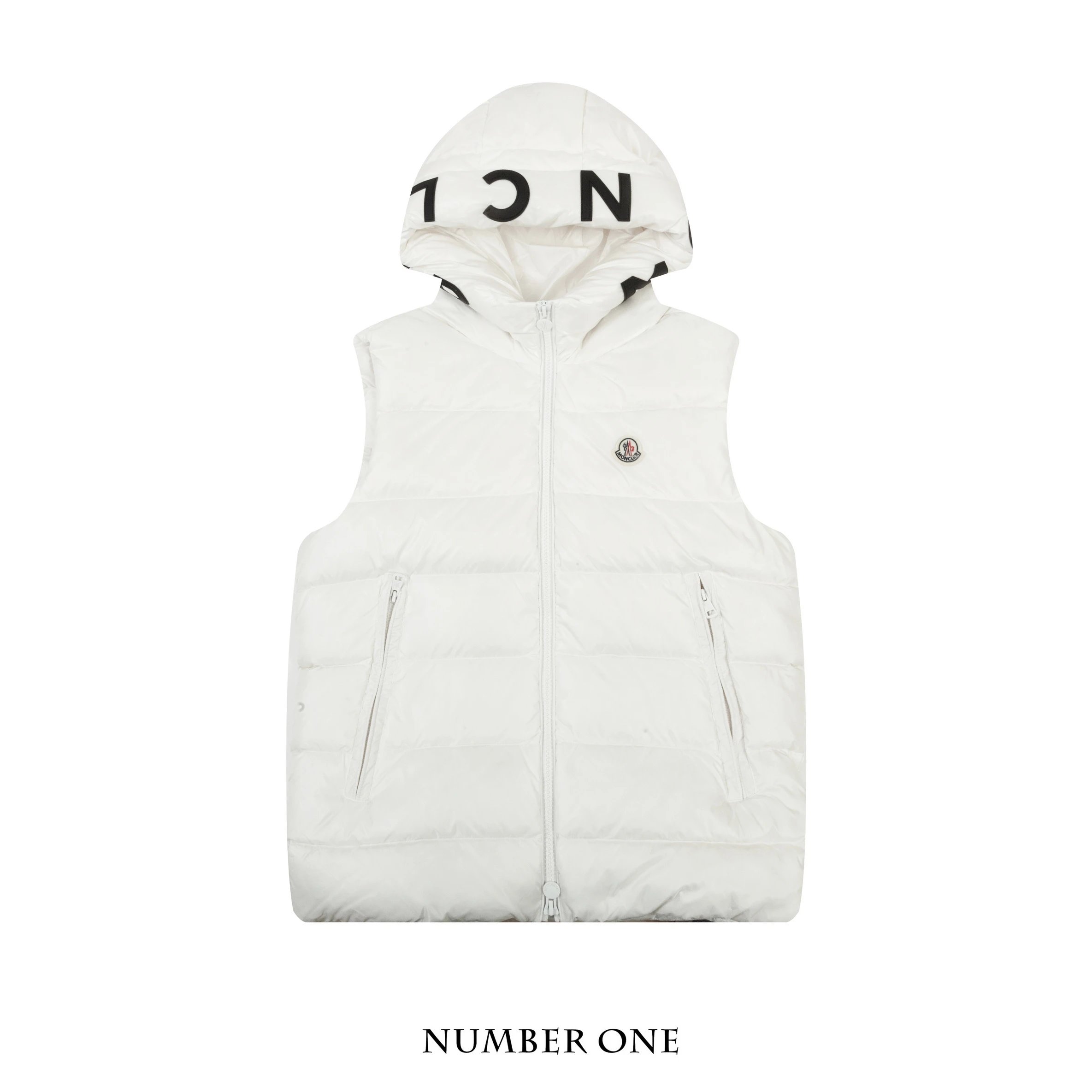 Moncler Moncler Genius White Down Jacket with Logo Hood - 20