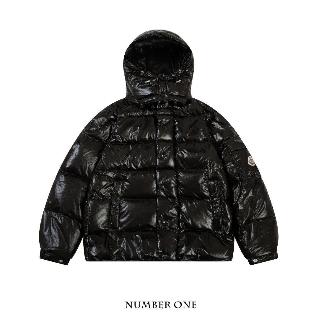 Moncler Moncler Genius White Down Jacket with Logo Hood - 48
