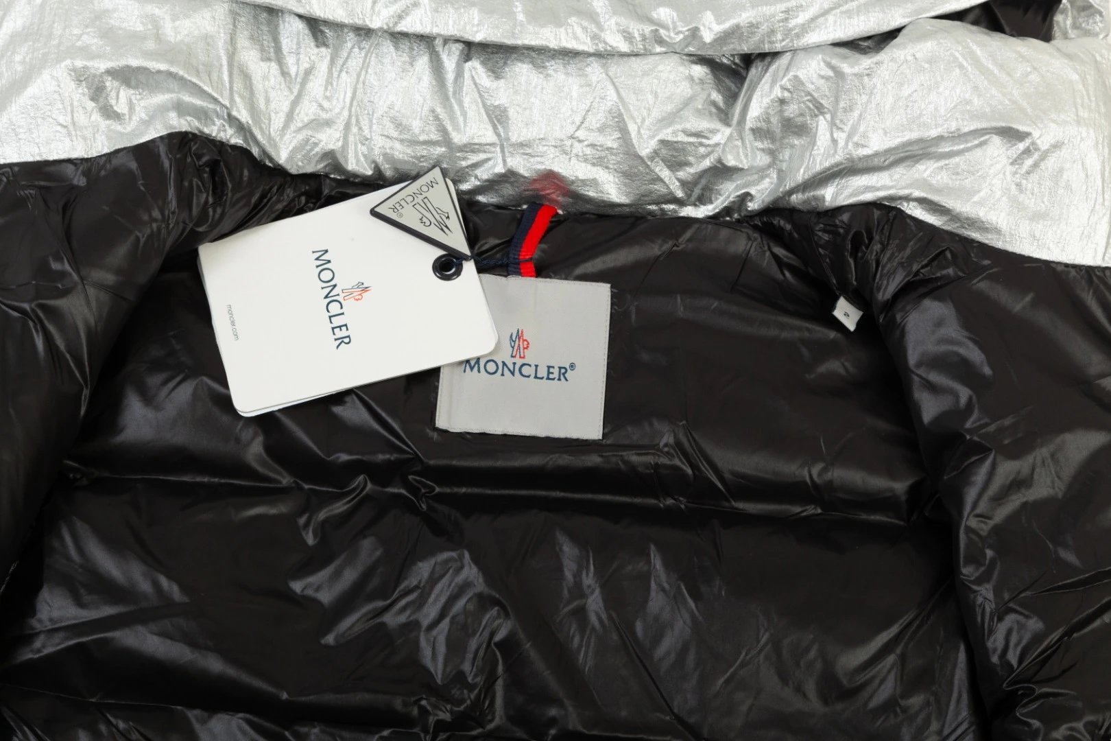 Moncler Moncler Genius White Down Jacket with Logo Hood - 11