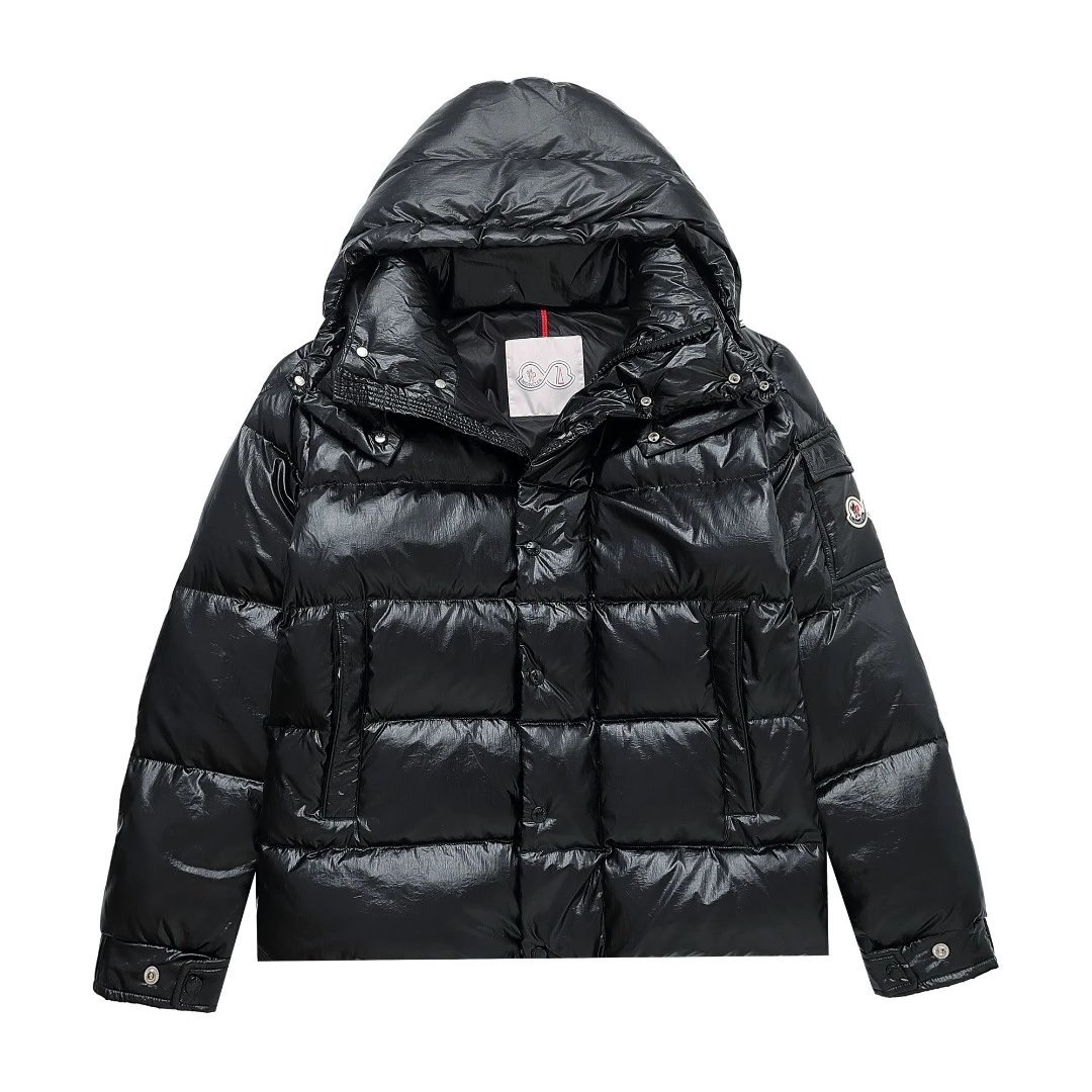 Moncler Moncler Genius White Down Jacket with Logo Hood - 52