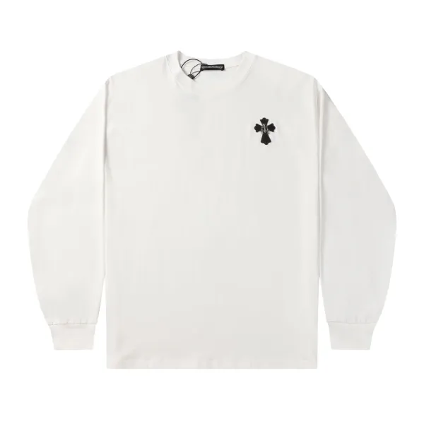 Chrome Hearts Cross Embroidered White Hoodie - 22