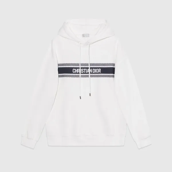 Dior Oblique Stripe Hoodie White - 15
