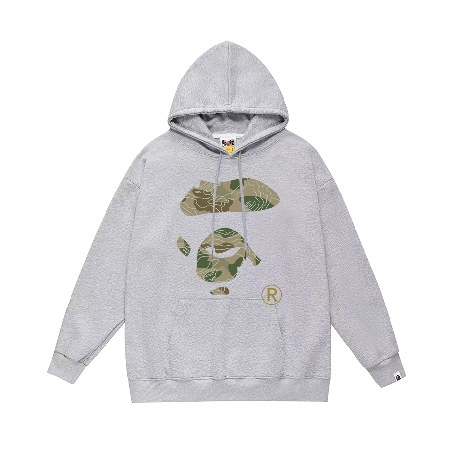 A Bathing Ape Hoodies & Sweatshirts Head Graphic Pullover Hoodie — 103-3