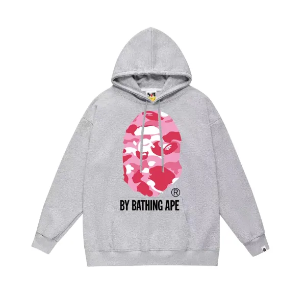 A Bathing Ape Pink Camo Ape Head Hoodie - 1