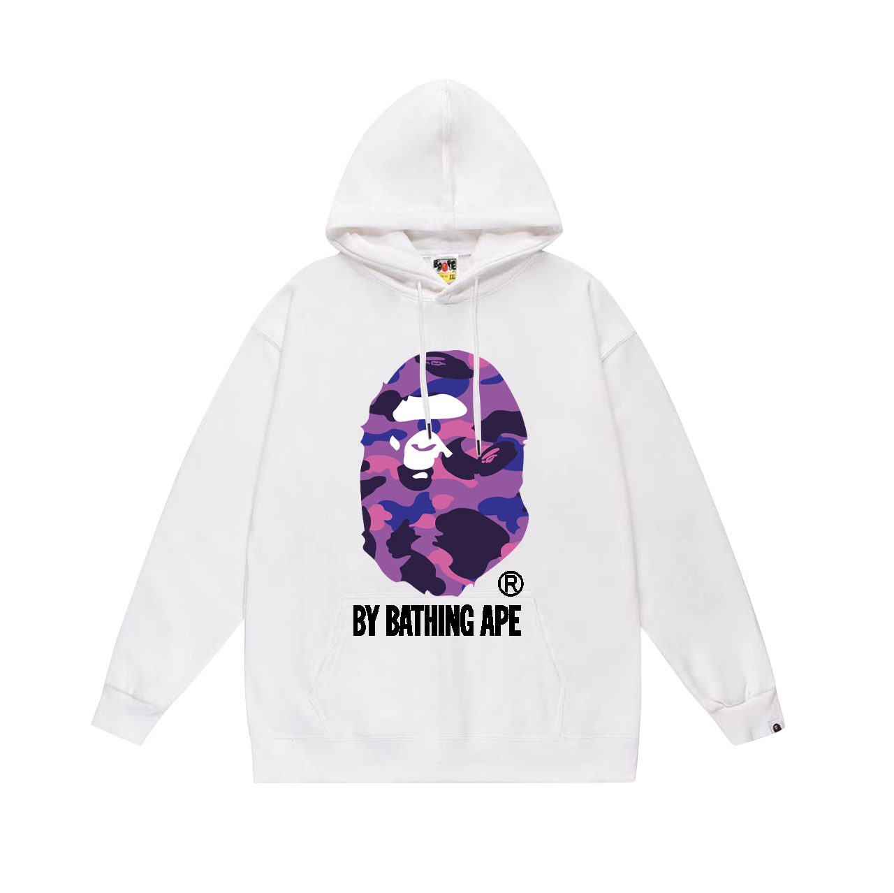 A Bathing Ape Hoodies & Sweatshirts Head Graphic Pullover Hoodie — 108-2