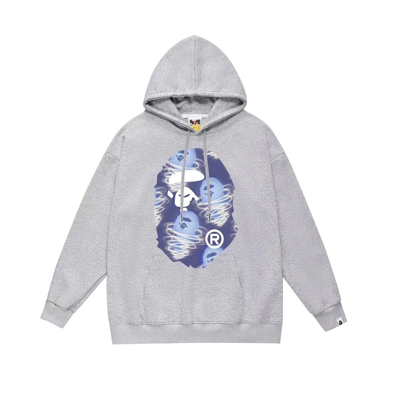 A Bathing Ape Hoodies & Sweatshirts Head Graphic Pullover Hoodie — 101-3