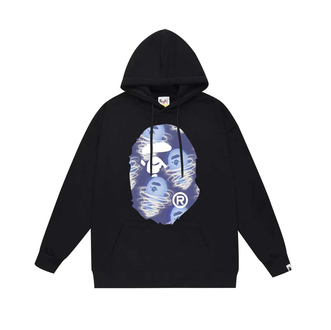 A Bathing Ape Hoodies & Sweatshirts Head Graphic Pullover Hoodie — 101-1