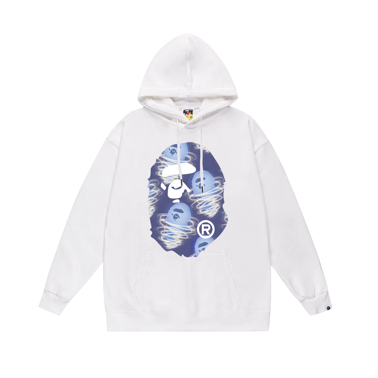 A Bathing Ape Hoodies & Sweatshirts Head Graphic Pullover Hoodie — 101-2