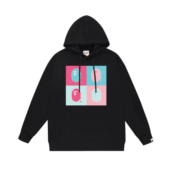 A Bathing Ape Pop Art Hoodie Black - 1