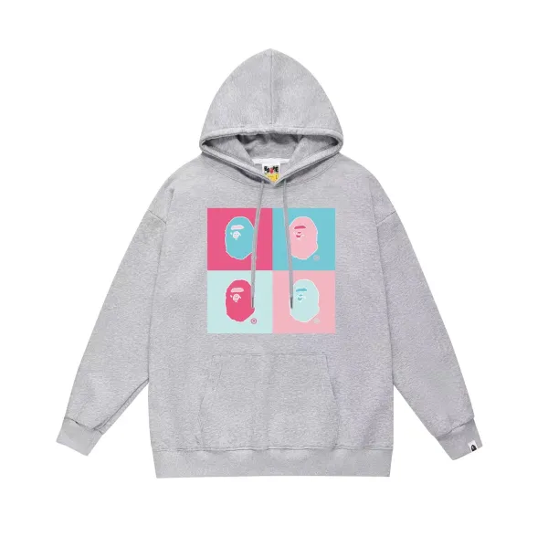 A Bathing Ape Pop Art 4-Panel Hoodie Gray - 1