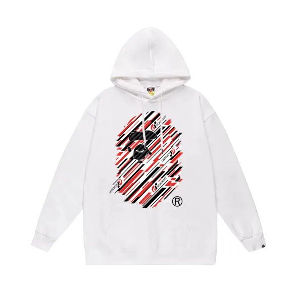 GRA Academy Ape Head Graphic Hoodie White - 1
