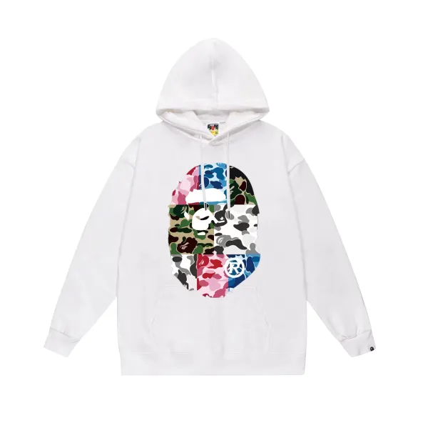 A Bathing Ape Multi-Camouflage猿人头 Hoodie - 1