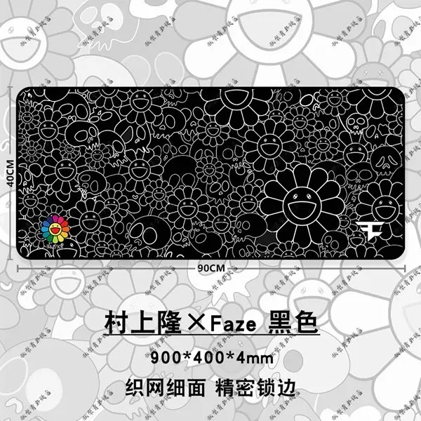 Design Takashi Murakami x FaZe Clan Blue Mousepad Computer Accessories - 10