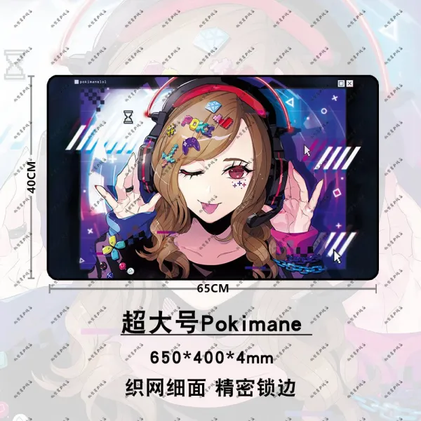 Design Takashi Murakami x FaZe Clan Blue Mousepad Computer Accessories - 6