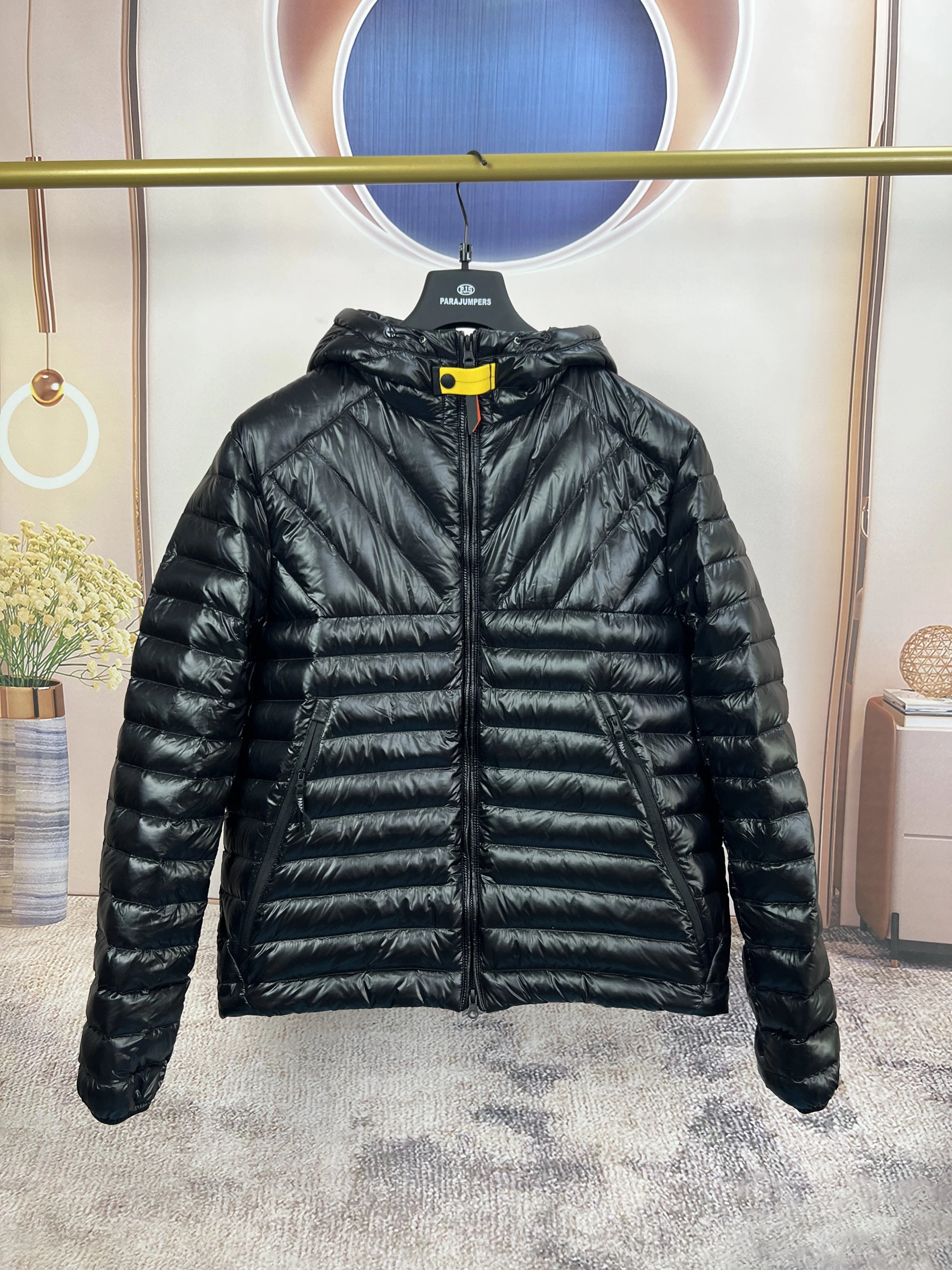 New PJS Hooded Jacket Hoodie - Bright Black