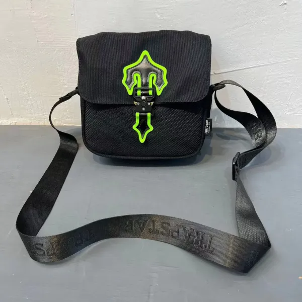 Trapstar Shield Logo Crossbody Bag Black - 8